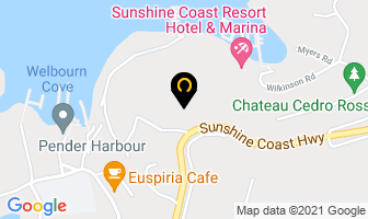 Pender Harbour Hotel in Madeira Park map