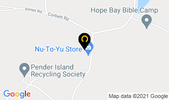 Pender Island Public Library in Pender Island map