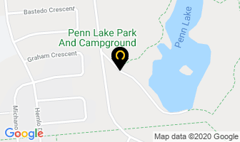 Penn Lake Park And Campground in Marathon map