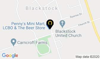 Penny's Mini Mart in Blackstock map