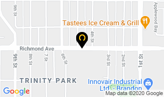 Pentecostal Assemblies Of Canada in Brandon map