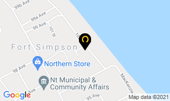 Pentecostal Calvary Chapel in Fort Simpson map