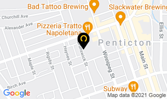 Penticton Lawn Bowling Club in Penticton map