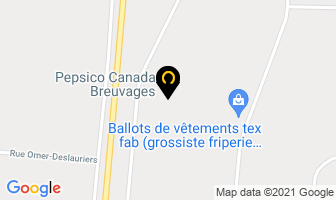 Pepsico Canada Breuvages in Charlemagne map