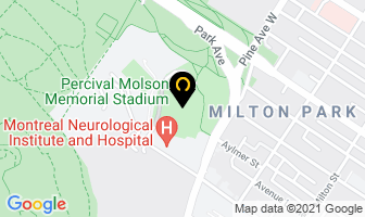 Percival Molson Memorial Stadium in Brantford map