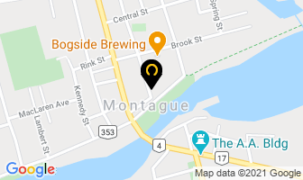 Perrin's Marina Villa in Montague map