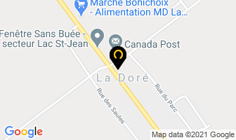 Perron L Et Potvin M-E in La Doré map