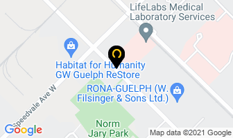 Perron Roger J Dr Fraser Jadi & Perron in Guelph map