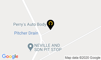 Perry's Auto Body in Chesterville map