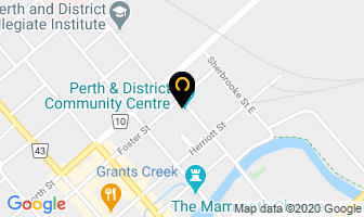 Perth & District Community Centre in Perth map