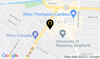 Perth Community Futures Development Corporation in Stratford map