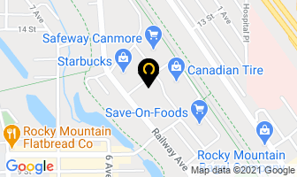 Pet Planet in Canmore map