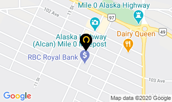 Peter Walgren in Dawson Creek map