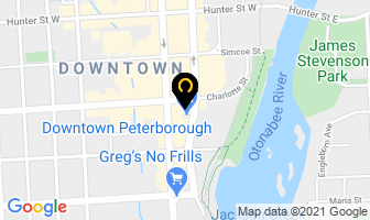Peterborough Downtown Business Improvement Area in Peterborough map
