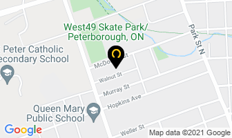Peterborough Lawn Bowling Club in Peterborough map