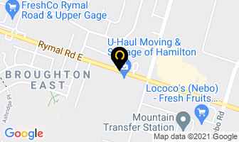 Peter's Paint & Body in Hamilton map
