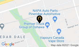 Pete's Auto Body in Oshawa map