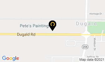 Pete's Painting in Dugald map