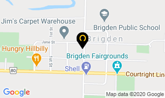 Pete's Siding in Brigden map