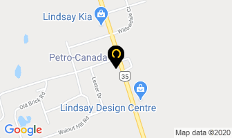 Petro-Canada in Lindsay map