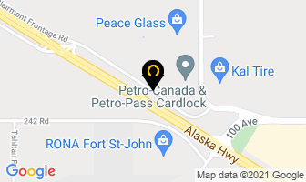 Petro-Canada Truck Stop in Fort St. John map