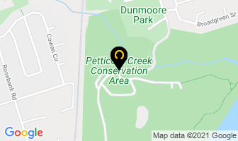 Petticoat Creek Conservation Area in Concord map