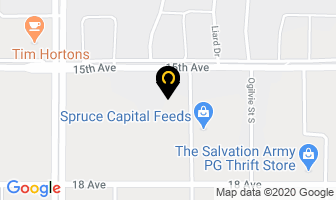 Pg Klassic Autobody in Prince George map