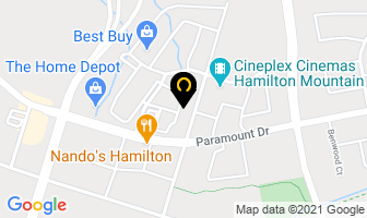 Pharmasave Paramount in Hamilton map