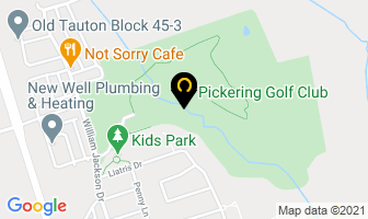 Pickering Golf Club in Concord map