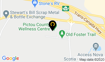 Pictou County Lock in New Glasgow map