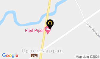 Pied Piper Motel in Amherst map