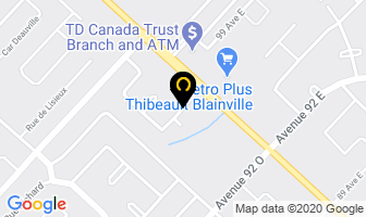 Pierre Collin Ferblantier Inc Facturation in Blainville map