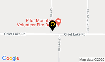 Pilot Mountain Volunteer Fire Dept in Prince George map