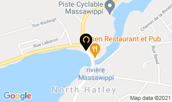 Pilsen Pub Restaurant in North Hatley map