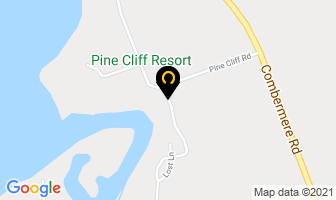 Pine Cliff Resort in Fenelon Falls map