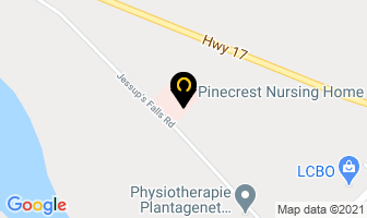 Pinecrest Nursing Home in Plantagenet map