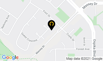 Pinewood Estates in Prince George map