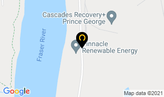 Pinnacle Renewable Energy Inc in Prince George map