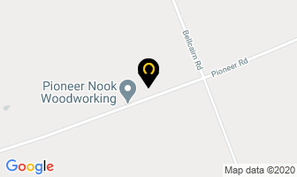 Pioneer Nook Woodworking in Powassan map