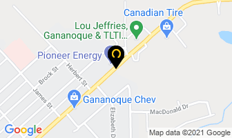 Pioneer Petroleums in Gananoque map