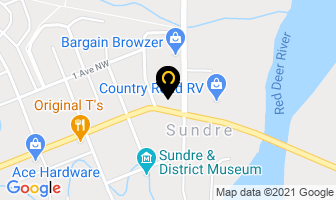Piros Family Restaurant in Sundre map
