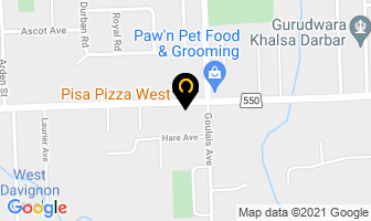 Pisa Pizza West in East Angus map