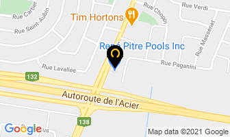 Piscines Ren&eacute; Pitre Inc in Saint-Hyacinthe map