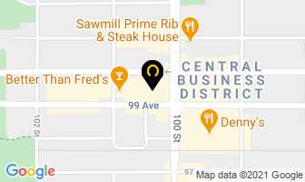 Pizza 73 in Grande Prairie map