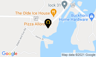 Pizza Alloro in Trent Lakes map
