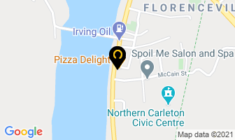 Pizza Delight in Florenceville-Bristol map