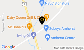 Pizza Delight in Amherst map