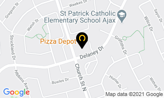 Pizza Depot in Barrie map