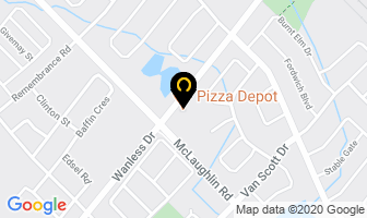 Pizza Depot in Brampton map