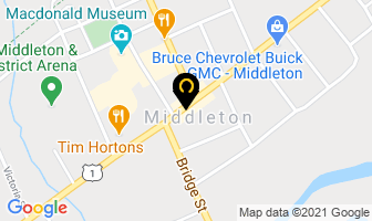 Pizza Factory in Middleton map
